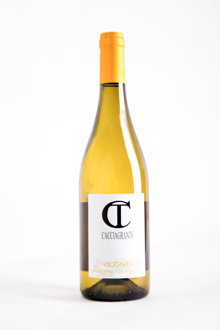 etichetta fronte Vino Bianco Toscano - Viognier DOC Maremma Toscana - Cacciagrande