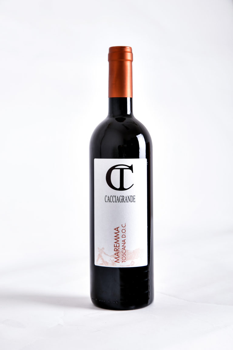 Etichetta fronte Vino Rosso Toscano - Maremma Toscana D.O.C. Rosso - Cacciagrande